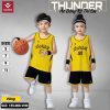 Áo Bóng Rổ Trẻ Em Thunder Vàng - Đen Năng Động
