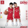 Áo bóng rổ trẻ em BKB-04 GRIND - Đỏ tươi năng động