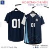 Áo Bóng Chuyền Thiết Kế Xanh Navy HAS-4 – Phong Cách & Hiệu Năng Vượt Trội