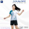 Áo Cầu Lông Thiết Kế Màu Trắng Xanh