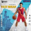 FAST BREAK – Bộ đồ bóng rổ ROKO-BR-01 màu đỏ