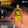 Áo đấu bóng rổ ROKO - BR-02 BURST màu Đen Vàng