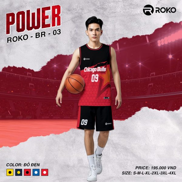 Bộ đồ bóng rổ ROKO - BR - 03 màu Vàng Đen – Năng động, nổi bật trên sân đấu - Hình ảnh 2