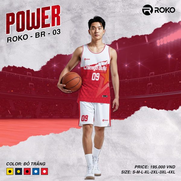 Bộ quần áo bóng rổ ROKO - BR-03 Xanh Bích Nổi Bật - Hình ảnh 2