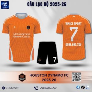 Áo bóng đá CLB Houston Dynamo FC 2025-26 màu cam