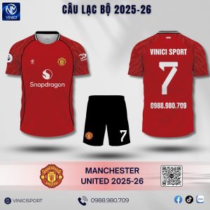 Áo bóng đá Manchester United sân nhà 2025-2026 - MU Đỏ truyền thống