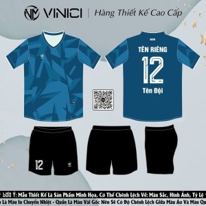 Áo Bóng Đá Thiết Kế BD08008 Màu Xanh Navy Đẹp Nhất