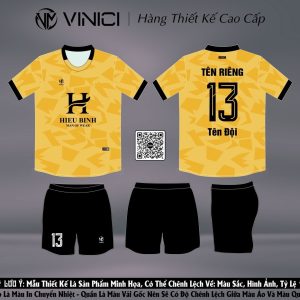 Áo Bóng Đá Thiết Kế BD08009 Không Logo Màu Vàng Nhạt