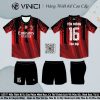 Áo bóng đá thiết kế BD08012 Đỏ Đen - AC Milan Mới Nhất
