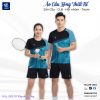 Áo cầu lông thiết kế VNCBMT11 xanh đen – Vinici Sport chính hãng