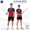 Áo cầu lông chính hãng VNCBMT51 nam nữ - đỏ đô xanh navy