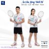 Áo Cầu Lông Chính Hãng VNCBMT6 Màu Trắng – Thiết Kế Độc Đáo, Thoáng Mát, Unisex