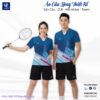 Áo Cầu Lông Thiết Kế VNCBMT1 Màu Xanh Dương