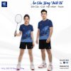 Áo cầu lông thiết kế VNCBMT15 xanh đậm – Đậm chất thể thao, cá tính mạnh mẽ