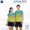Áo Cầu Lông Thiết Kế Xanh Dương Vàng - Năng Động & Cá Tính