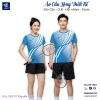 Áo Cầu Lông Thiết Kế VNC08094 - Xanh Dương Đẹp Nổi Bật