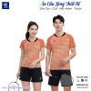 Áo Cầu Lông Thiết Kế VNC08105 Màu Cam Đào Mới Lạ