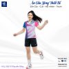 Áo cầu lông thiết kế VNC08115 phối hồng tím nổi bật