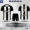 Áo Bóng Đá CLB Newcastle Concept 2025-26 Màu Đen Trắng đẹp