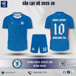 Áo đấu bóng đá CLB Chelsea sân nhà 2025-2026 màu xanh dương