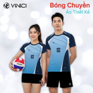 Áo Bóng Chuyền Nam Xanh Dương Navy BC12 - Năng Động & Mạnh Mẽ