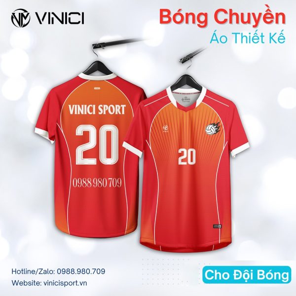Áo Bóng Chuyền Thiết Kế VINICI BC15 - Xanh Navy Cá Tính - Ảnh 4