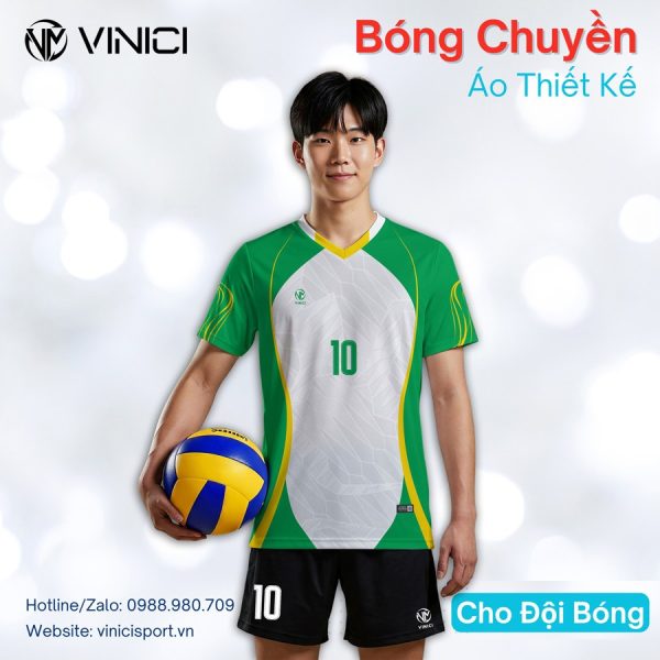 Áo Bóng Chuyền Thiết Kế VINICI - Vàng Navy Năng Động - Ảnh 3