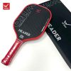 Vợt Pickleball Wilka Header - Đen Đỏ Carbon Fiber 3K