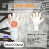 Găng Tay Thủ Môn PHÁ 2024 - Phiên Bản Màu Trắng Cam
