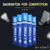 Cầu Lông BATON No.5 – Xanh Dương Mạnh Mẽ, Đạt Chuẩn Thi Đấu - Speed 75 - Ống 12 quả