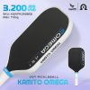 Vợt Pickleball Kamito Omega Đen Trắng – Thiết Kế Chuẩn Quốc Tế, Cá Tính Tối Giản