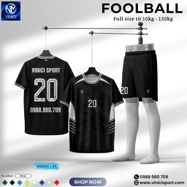 Áo Bóng Đá Không Logo Thiết Kế VINICI SPORT Vàng Đen - Năng Động và Mạnh Mẽ - Ảnh 4