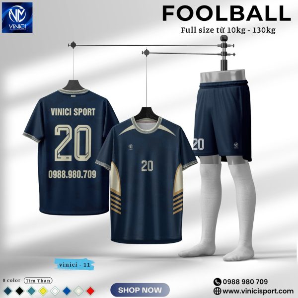 Áo Bóng Đá Không Logo Thiết Kế VINICI SPORT Vàng Đen - Năng Động và Mạnh Mẽ - Ảnh 7
