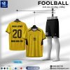 Áo Bóng Đá Không Logo Thiết Kế VINICI SPORT Vàng Đen - Năng Động và Mạnh Mẽ