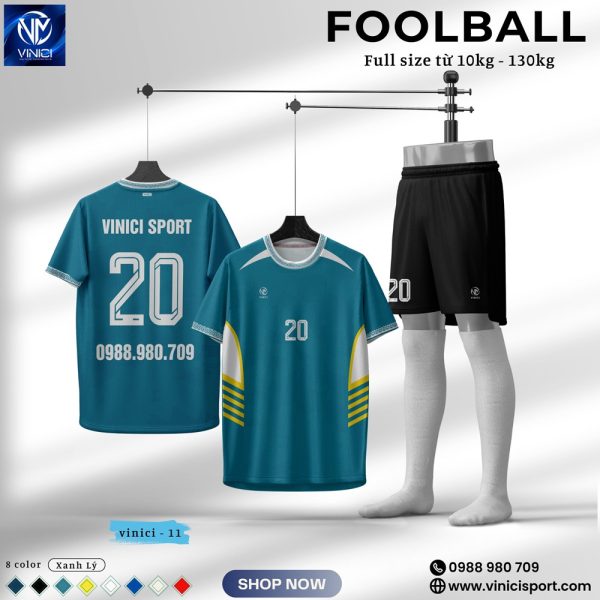 Áo Bóng Đá Không Logo Thiết Kế VINICI SPORT Vàng Đen - Năng Động và Mạnh Mẽ - Ảnh 3