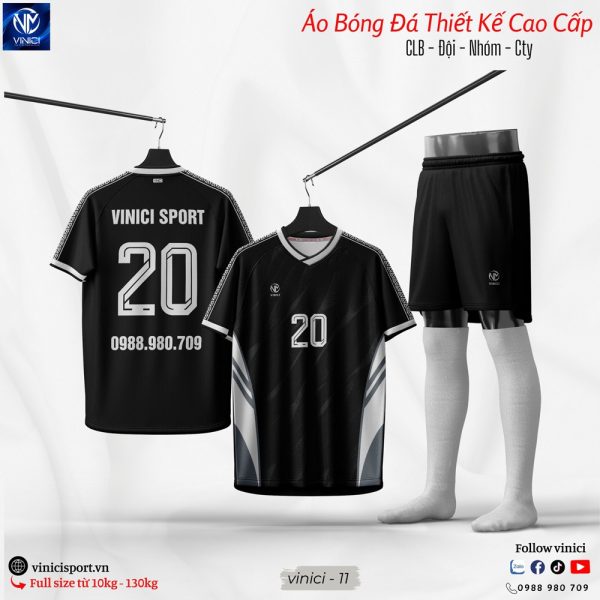 Áo Bóng Đá Thiết Kế Không Logo Vinici 11 Vàng Phối Xanh Bích Đẹp Độc Đáo - Ảnh 4