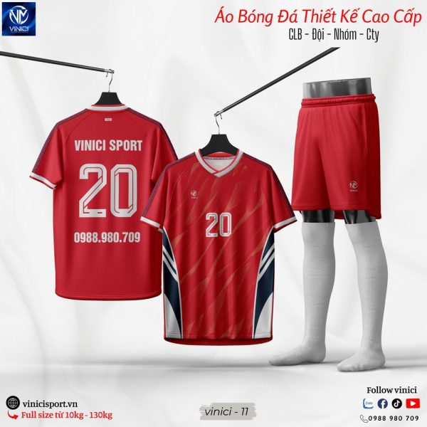 Áo Bóng Đá Thiết Kế Không Logo Vinici 11 Vàng Phối Xanh Bích Đẹp Độc Đáo - Ảnh 3