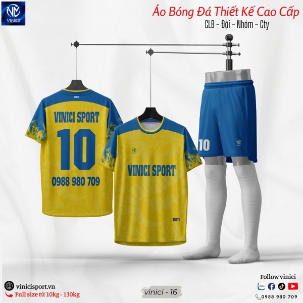 Áo Bóng Đá Thiết Kế Không Logo Màu Kem Phối Xanh Rêu đẹp nhất - Ảnh 4