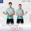 Áo cầu lông thời trang unisex xanh ngọc BMT-VNC06-23