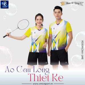 Áo Cầu Lông BMT VNC06-27 Màu Vàng Chanh Nổi Bật
