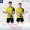 Áo cầu lông thiết kế VNC06 - Vàng Neon Năng Động