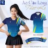 Áo cầu lông xanh dương BMT-VNC06005 thiết kế thể thao nổi bật