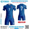 Áo đấu thể thao nam màu xanh rằn ri EURO2020