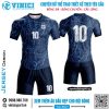 Áo Đá Banh Xanh Navy Họa Tiết Vân Đá | Argentina Training 2021-22