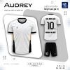 Áo Bóng Đá AUDREY Màu Trắng - Thanh Lịch & Mạnh Mẽ