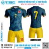 Áo bóng đá Colombia SK 2021-2022 màu xanh navy thiết kế độc quyền bởi Vinici Sport