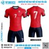 Áo Đấu Bóng Đá VINICI Màu Đỏ Tươi – Thiết Kế Năng Động, Nổi Bật Sân Cỏ