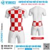 Bộ Quần Áo Thể Thao Croatia SN 2023 – Trắng Đỏ Cá Tính