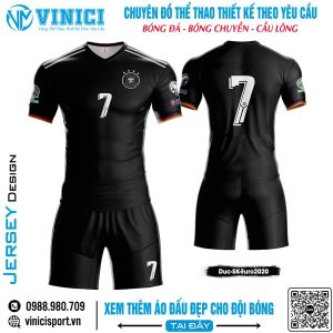Áo Đấu Thể Thao Đen Tuyền - Đội Tuyển Đức SK Euro 2020