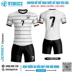 Áo Đấu Tuyển Đức Trắng Đen - Thiết Kế Euro 2020 Mạnh Mẽ & Nam Tính